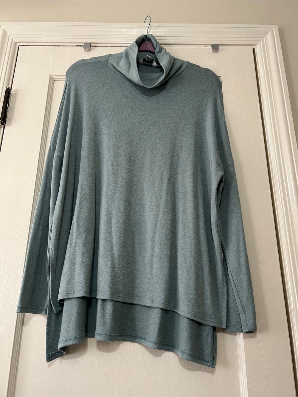 Lucky Brand Sage Green Cowl Neck Tunic Sweater